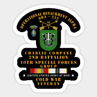 ODA 232 - C Co, 2nd Bn 10th SFG w COLD SVC Sticker